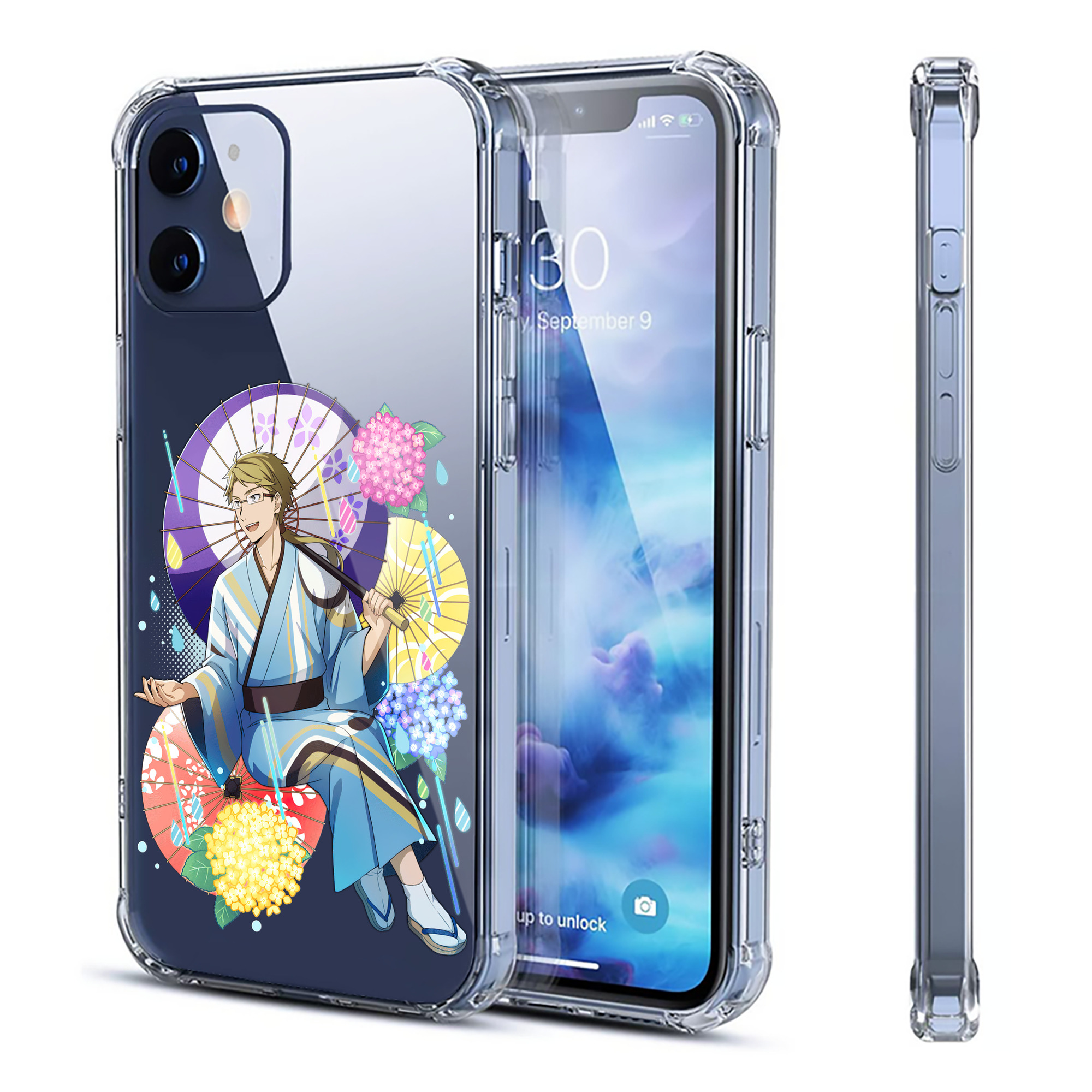 （画像用） 文豪ストレイドッグス Bungo Stray Dogs 【iPhone 12シリーズ対応】透明スマホケース（クリアソフトケース）